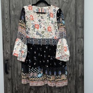 Umgee long sleeve floral tunic